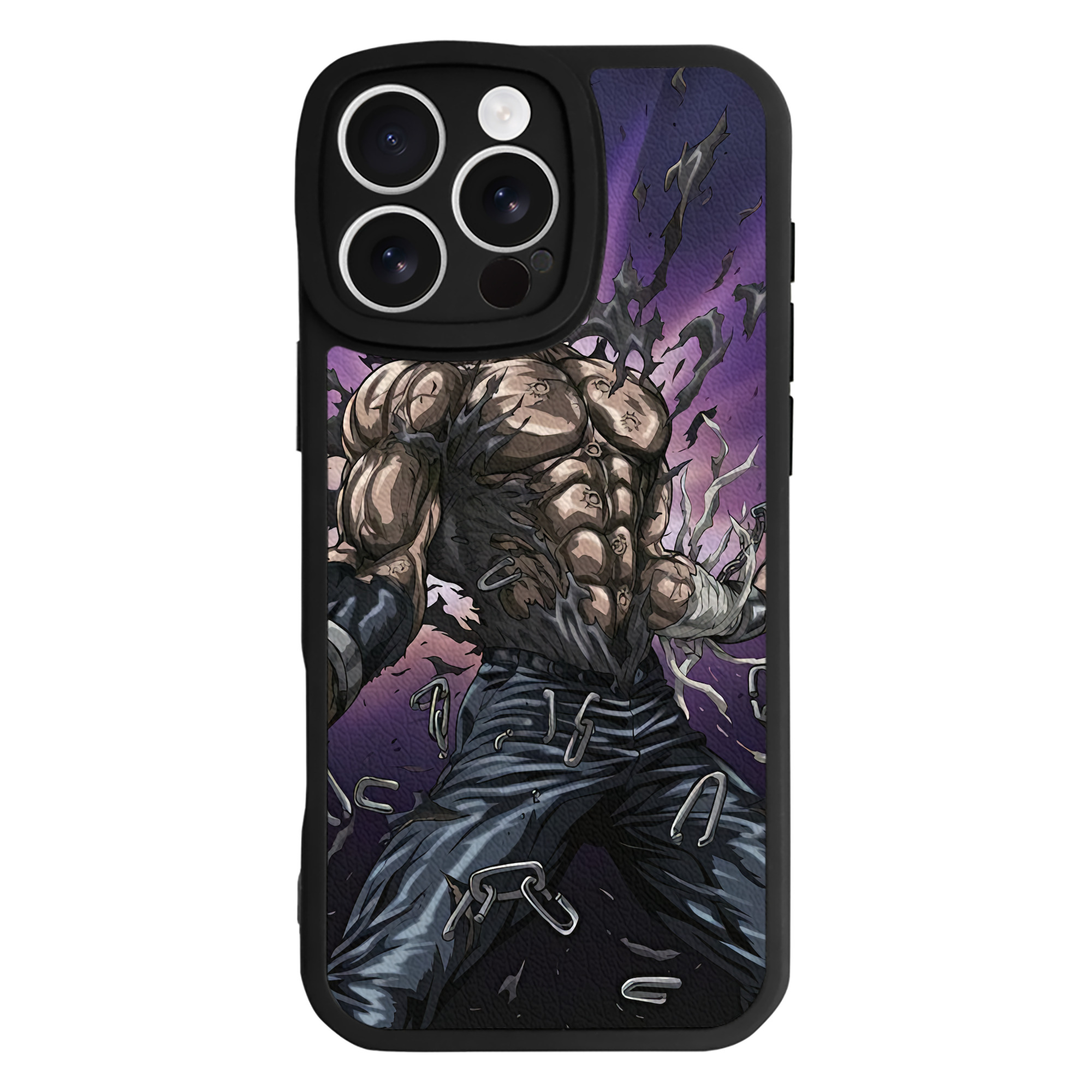 （画像用） 北斗の拳 Fist of the North Star 【iPhone 16シリーズ対応】シリコンスマホケース（レザー調） 材質：シリコン